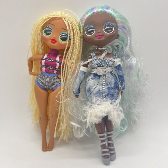 LOL Surprise OMG Fierce Swag Fashion Doll & Lady Braids W Clothes Toy Lot of 2 - Picture 2 of 4
